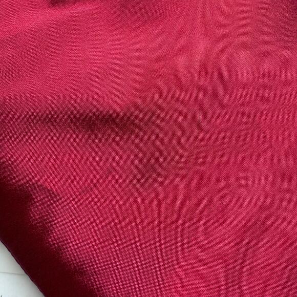 Adrianna Papell Rosette Pleated Red Cocktail Dress Women's 14 Party Holiday Glam - Picture 12 of 13